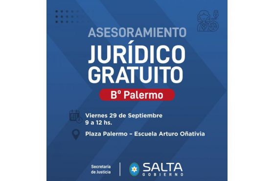 Vecinos de zona oeste de la ciudad de Salta recibirán asesoramiento jurídico gratuito