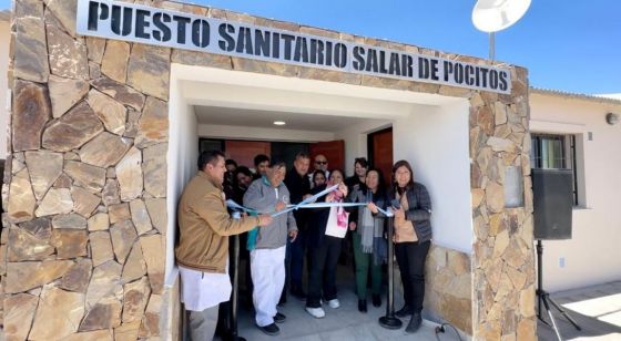 El ministro Mangione inauguró el nuevo puesto sanitario en Salar de Pocitos