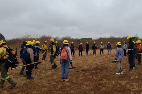 Concluyó el curso básico para combatientes de incendios forestales