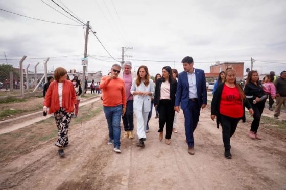 Importantes avances registran las obras del barrio Renabap Islas Malvinas en Rosario de Lerma