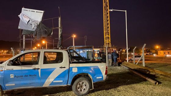 Aguas del Norte continúa trabajando en el recambio del equipo de impulsión de uno de los pozos de barrio El Huaico