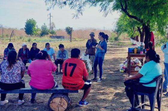 Dictaron un taller de huerta para comunidades indígenas en Aguaray