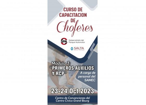 Se dictará un nuevo curso de capacitación para choferes sobre Primeros Auxilios y RCP