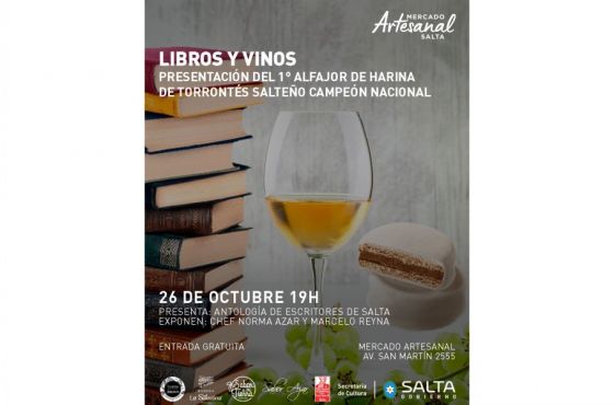 Edición especial de Libros y Vinos en el Mercado Artesanal de Salta