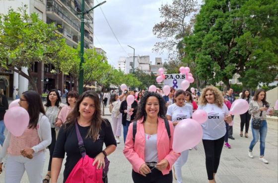 Rentas organizó una caminata y acto de cierre de las actividades por la prevención del cáncer de mama