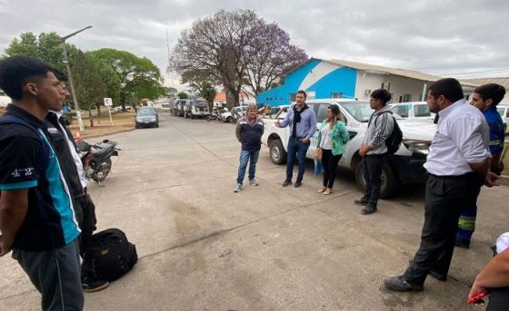 Cuatro estudiantes de escuelas técnicas iniciaron sus prácticas profesionalizantes en Aguas del Norte