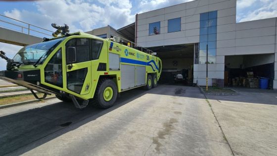 Tras gestiones del gobernador Sáenz, el Aeropuerto Internacional de Salta incorporó una autobomba de última generación