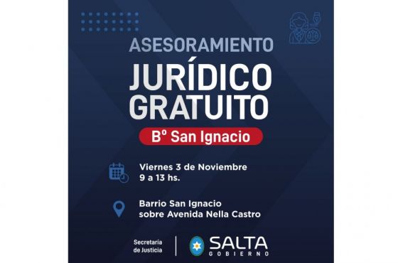 El programa La Justicia Junto a Vos se establecerá en el barrio San Ignacio