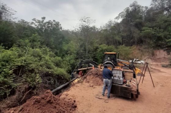 Aguas del Norte renovó un nuevo tramo del acueducto El Aguay