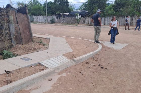 Supervisan el avance de obras en distintos barrios de Salta