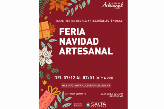 Feria Navidad Artesanal en la Casa de la Cultura