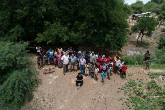 El ministro Mimessi recorrió las obras de contención de ríos en Santa Victoria Este