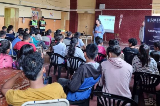 Más de 70 niños y adolescentes fueron concientizados sobre una vida libre de drogas en La Viña