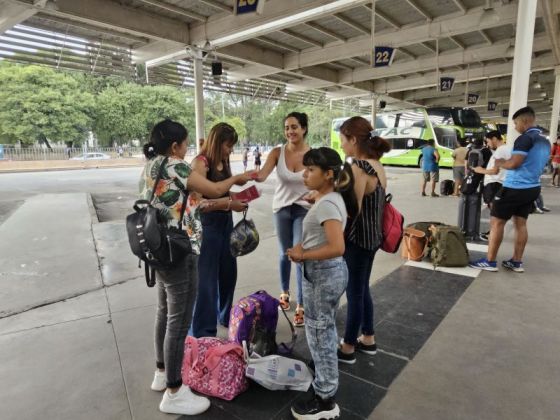 En la Terminal de Ómnibus de Salta, se concientizó sobre la trata de personas