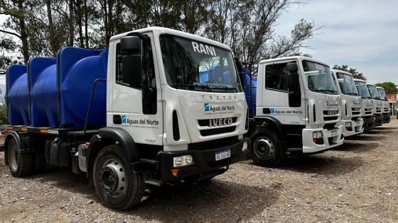 Aguas del Norte refuerza la entrega de agua en el departamento San Martín