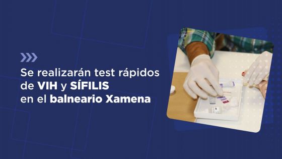 Se realizarán test rápidos de VIH y sífilis en el balneario Xamena