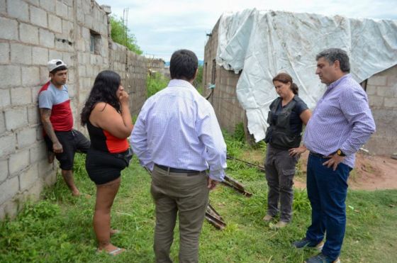 Asistencia a familias damnificadas tras una tormenta en Rosario de la Frontera