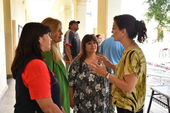 Puesta a punto de las escuelas: la ministra de Educación, Cultura, Ciencia y Tecnología supervisó los trabajos