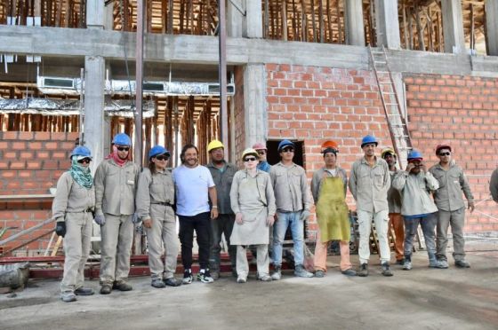 El Gobernador supervisó la obra del Centro de Convenciones de Cafayate que tiene un 60% de avance