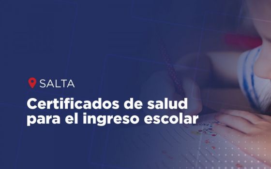 Ya se completan los certificados de salud para el ingreso escolar en la capital