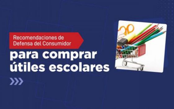 Útiles escolares: Defensa del Consumidor recuerda sugerencias para comprarlos