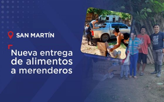 Departamento San Martín: el Gobierno continúa con la entrega de alimentos a merenderos