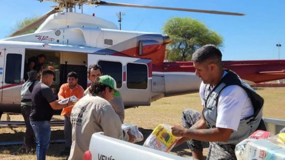 Comunidades aisladas por desbordes del río Bermejo recibieron asistencia aérea