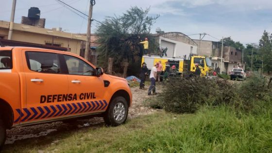 Intenso trabajo de seguridad por el temporal en General Güemes