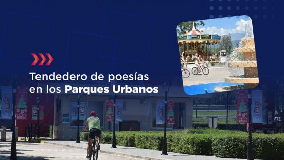 Tendedero de poesía en los Parques Urbanos