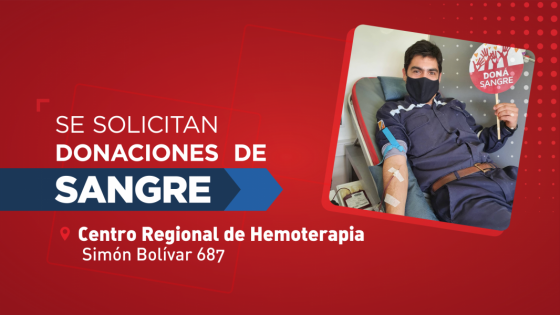 El Centro Regional de Hemoterapia solicita donaciones de sangre