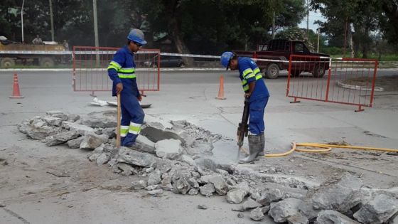 En Rosario de la Frontera, Aguas del Norte trabaja en el reemplazo de cañerías