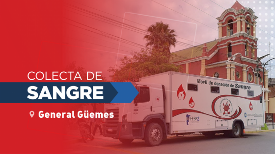 Se recibirán donaciones de sangre hoy en General Güemes