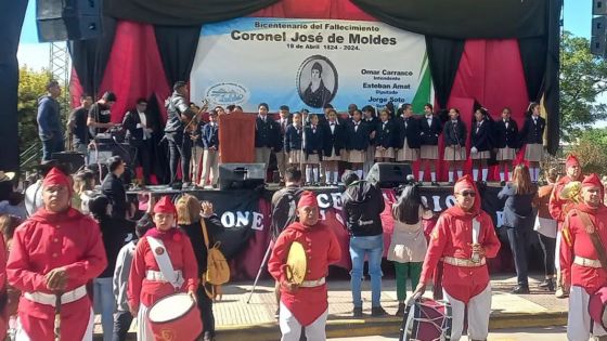 Salta conmemoró los 200 años del fallecimiento del coronel José de Moldes