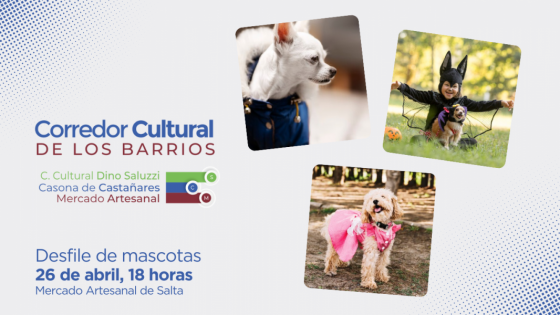 Corredor Cultural de los Barrios: Desfile de mascotas en el Mercado Artesanal de Salta