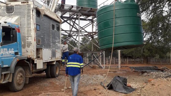 El Gobierno construye nuevas redes de agua para comunidades de La Curvita y El Rosado, en Santa Victoria Este