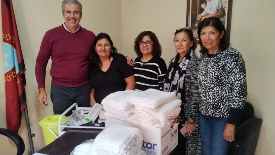 Villamayor hizo entrega de insumos para el Hogar San Vicente de Paul, de Orán