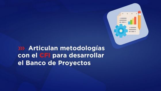 Articulan metodologías con el CFI para desarrollar el Banco de Proyectos