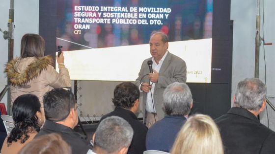 Gobierno presentó el Estudio Integral de Movilidad Segura y Sostenible del Área Metropolitana de Orán