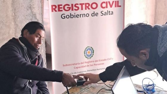 El Registro Civil realizará un operativo identificatorio en Cachi