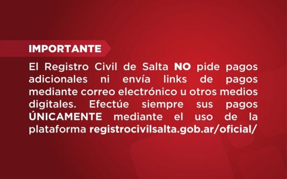 El Registro Civil advierte sobre estafas mediante correos electrónicos