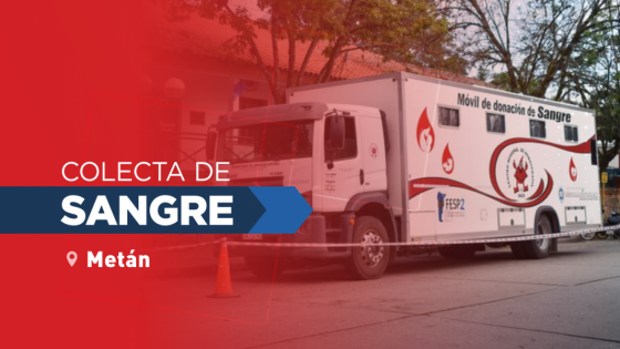 Hoy se recibirán donaciones de sangre de todo grupo y factor en Metán