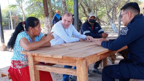 Seguridad se reunió con referentes de comunidades wichí de Padre Lozano