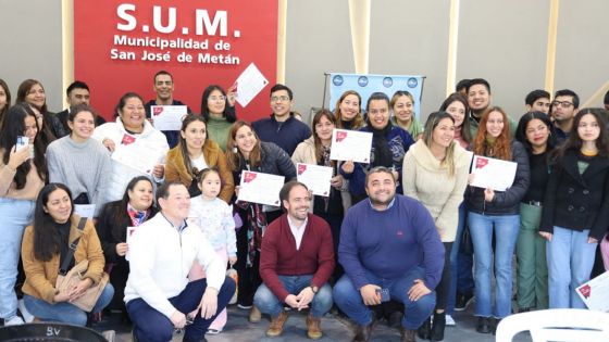 Más de 400 personas finalizaron con éxito las capacitaciones en los municipios de Metán y El Galpón