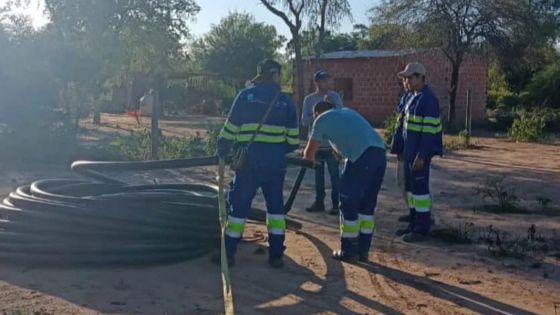 En la comunidad La Nueva Curvita finalizó la construcción de la red principal de agua