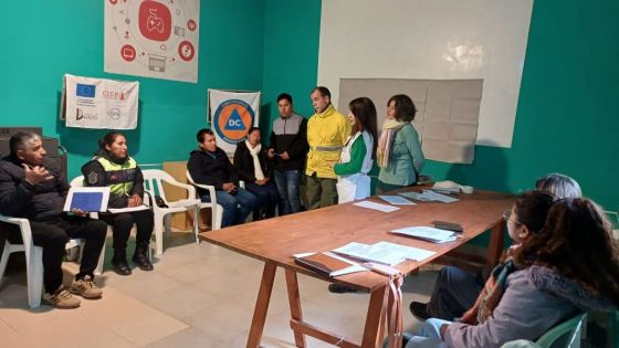 Trabajo interinstitucional para la gestión de riesgos ante eventos adversos en Iruya