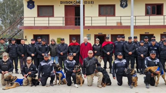 Destacan el profesionalismo de la División Canes de la Policía de Salta