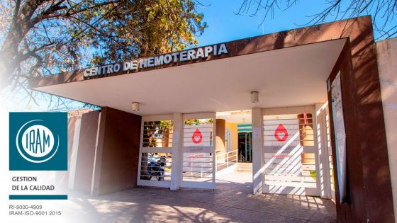 El Centro Regional de Hemoterapia revalidó la certificación de normas de calidad