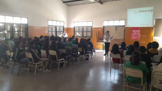 Estudiantes de Cafayate participaron de la jornada preventiva de la Agencia Antidrogas