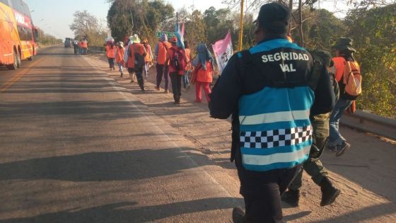 Policías de distintas Unidades Regionales acompañan a cientos de peregrinos