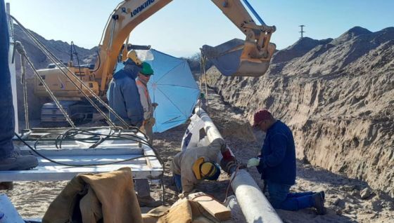 La construcción del gasoducto La Viña-Guachipas se encuentra en la etapa final